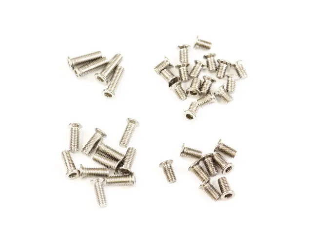 <Ts149> M3 Stainless Thin Flat Head Screw Set (38Pcs) 1