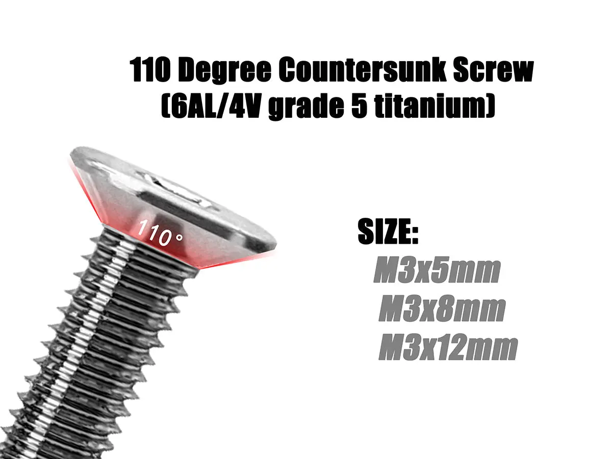 Tss-10Dc      3Mm X 5/6/8/12Mm   110 Degree Countersunk Screw   (8Pcs.) 1
