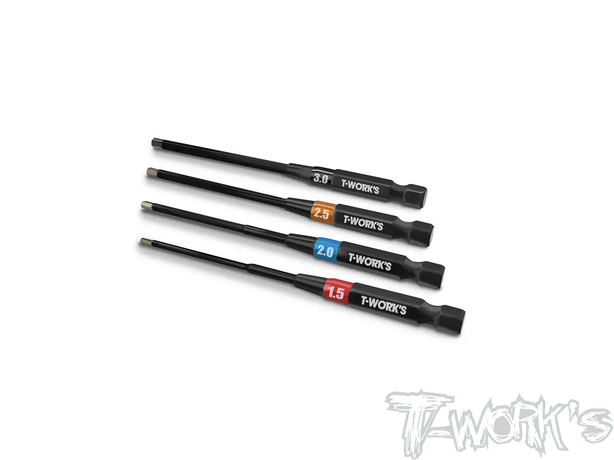 Tt-079-V2    T-Work's V2 Power Tool Hex Tips Set （1.5, 2.0, 2.5, 3Mm) 1
