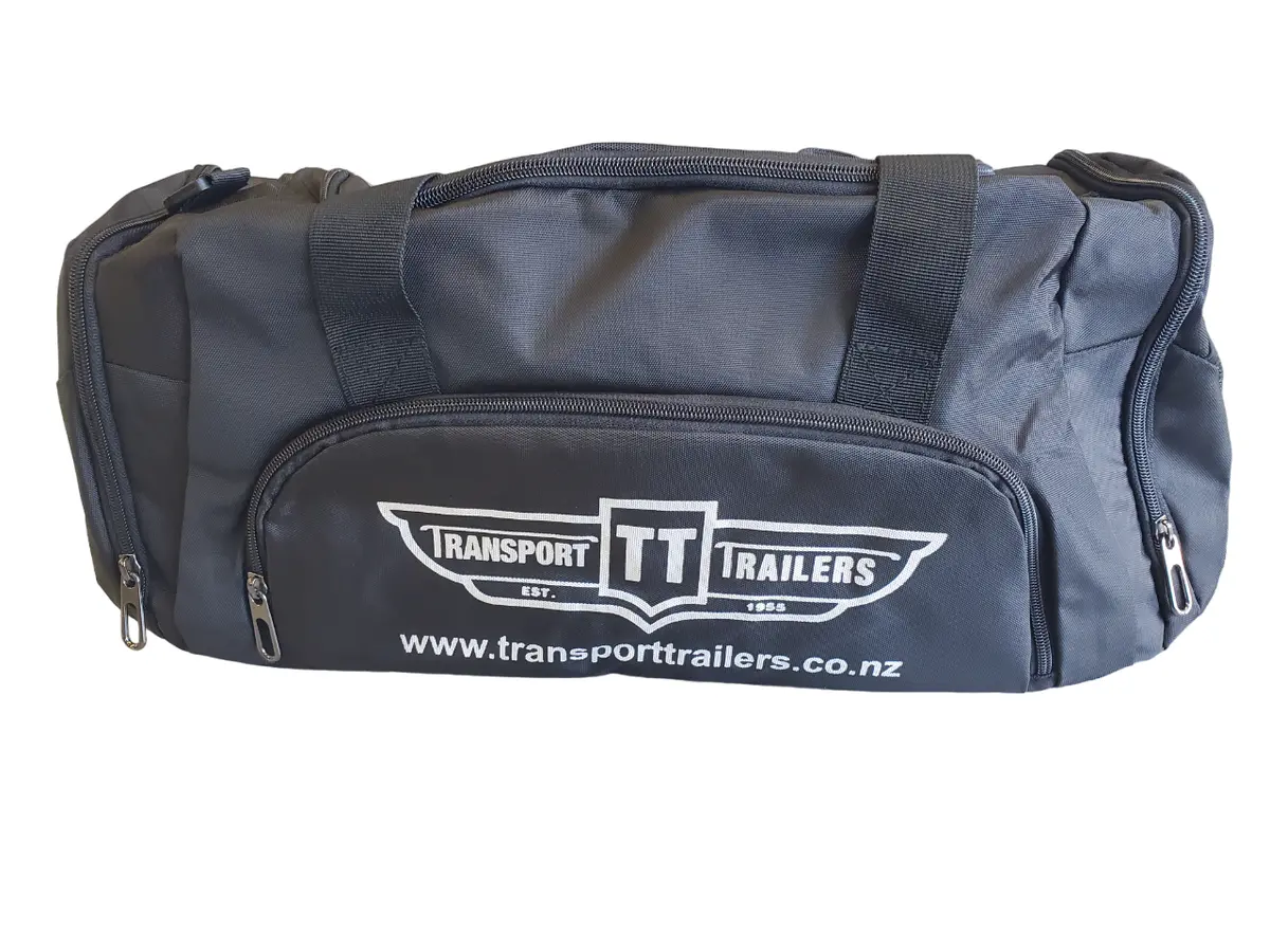 Transport Trailers Duffel Bag - Black With Logo 1