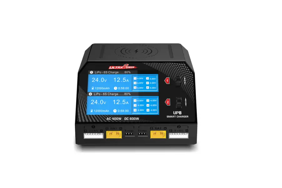 Up8 | Ultra Power 8 600W Dual Port Ac/Dc Smart Charger 1