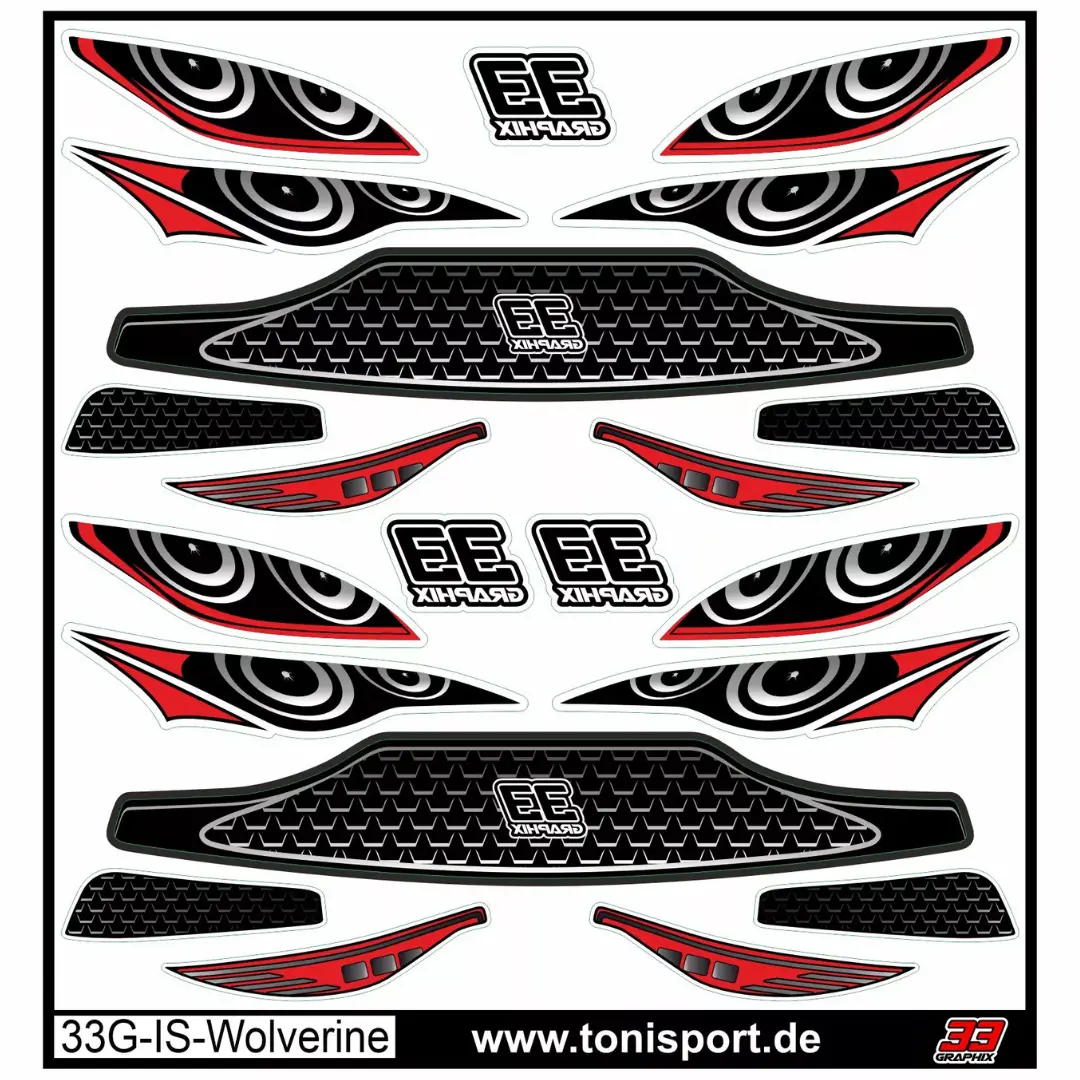 33Graphix Inside Headlight Sticker Zooracing Wolverine Max 1