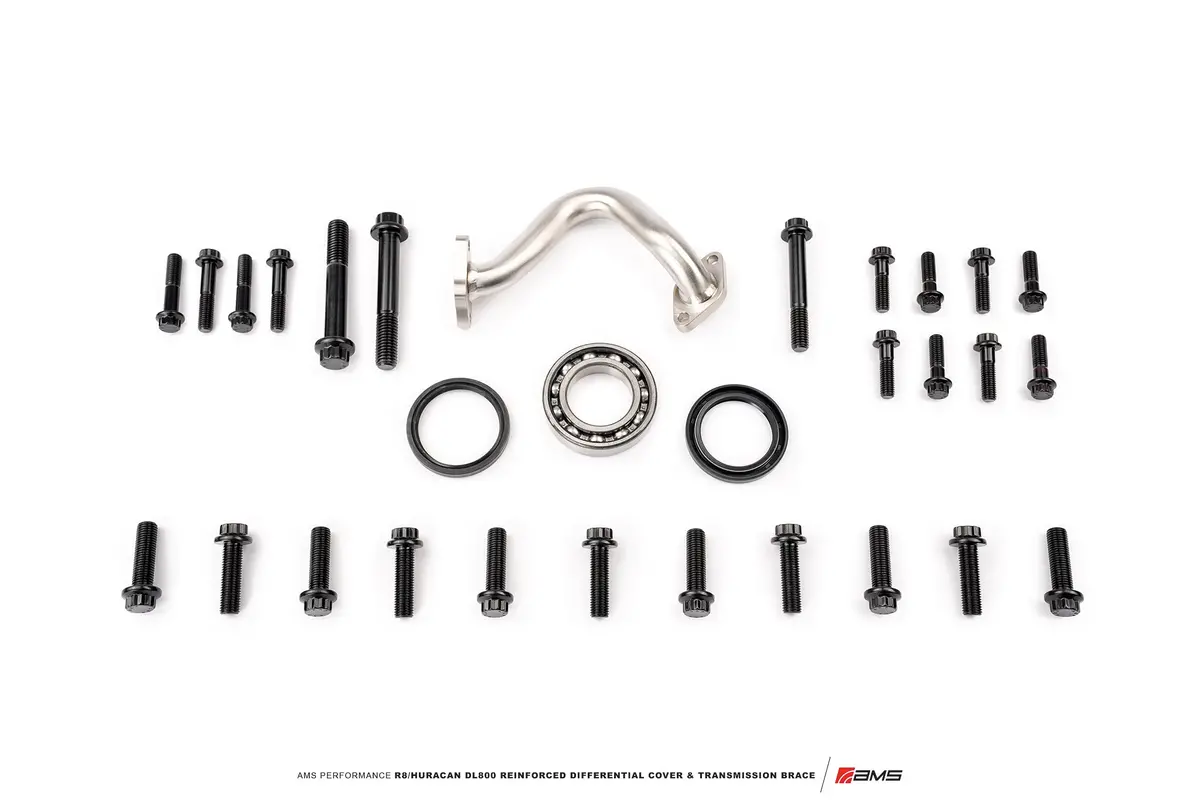 Ams Performance R8/Huracan Dl800 Reinforced Differential Cover & Transmission Brace 2