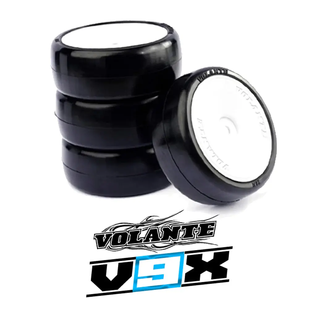 Volante V9x Evolution 36R Premium Pre-Glued Tire Set (4) 1