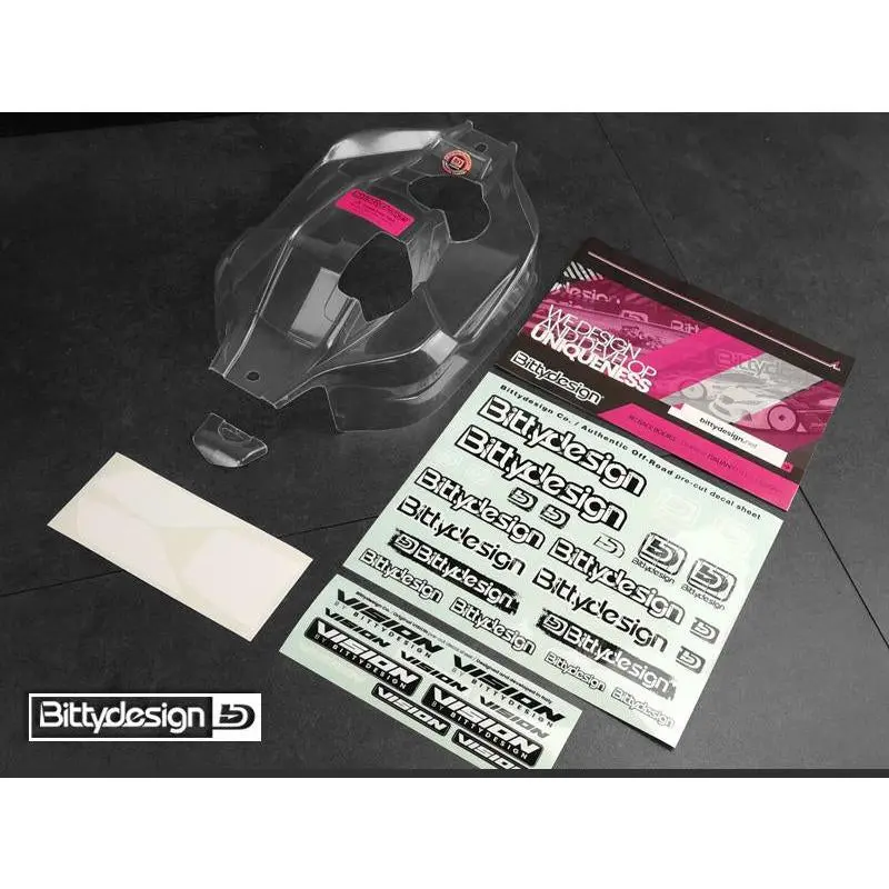 Bittydesign Vision Clear 1/8 Buggy Body Hb D819rs Pre-Cut 1
