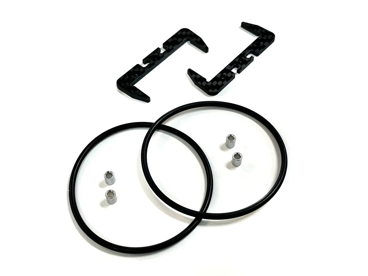 B7 - Carbon Fibre O-Ring Battery Mount Set 1