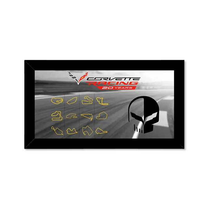 Corvette Racing 20 Years Framed Canvas 1