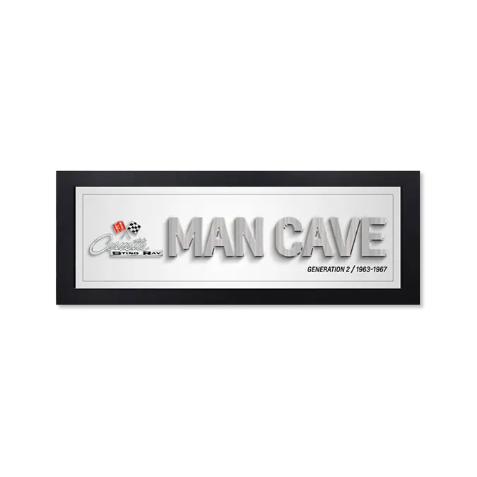 Corvette Generation 2 Man Cave Framed Art 1