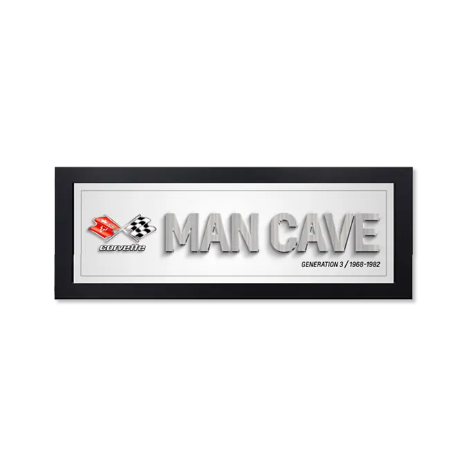 Corvette Generation 3 Man Cave Framed Art 1
