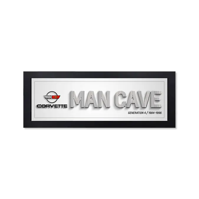 Corvette Generation 4 Man Cave Framed Art 1