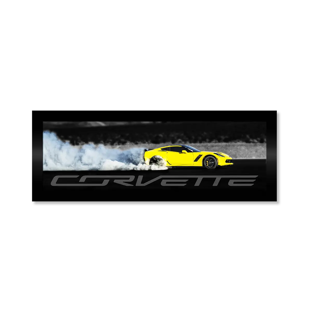 Corvette C6 Z06 Burn Out Framed Canvas 1