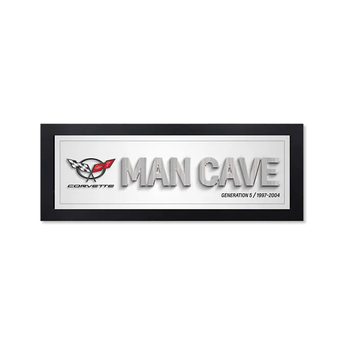Corvette Generation 5 Man Cave Framed Art 1