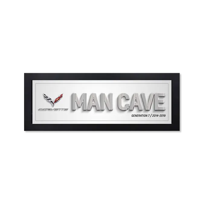 Corvette Generation 6 Man Cave Framed Art 1