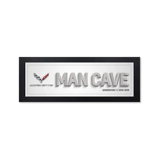Corvette Generation 7 Man Cave Framed Art 1