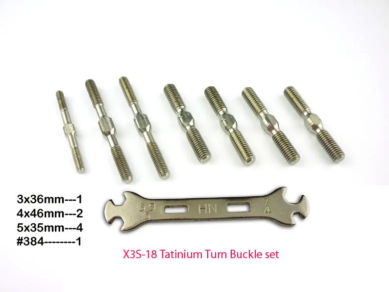 Hn X3-Sabre Titanium Turnbuckles (X3s-18) 1