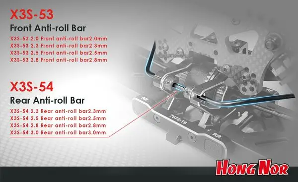 Hn Front Anti-Roll Bar 2.3Mm (X3s-53 2.3) 1