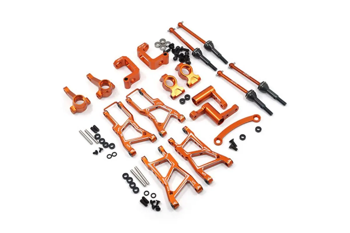 Yeah Racing Hpi Rs4 Orange Aluminium Essential Upgrade Set 1