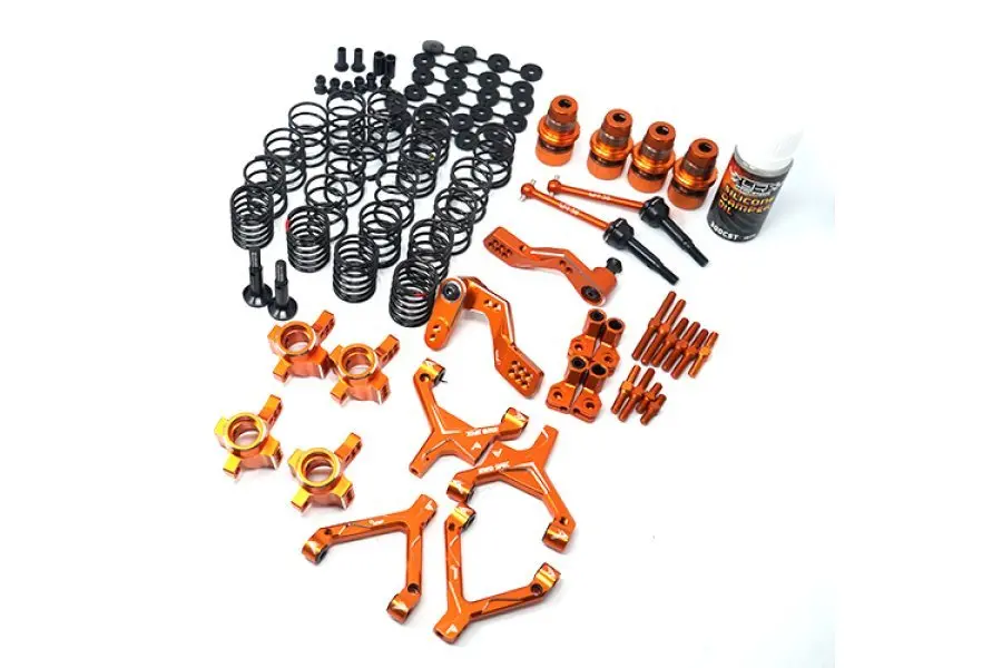 Yeah Racing Hpi Sprint 2 Orange Aluminium Rwd (Rear Wheel Drive) Conversion Kit - Spt2-S04or 1