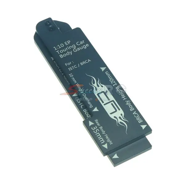 Yeah Racing 1/10 Ep Touring Car Body Gauge For Istc Brca Gunmetal Yt-0067Gm 1