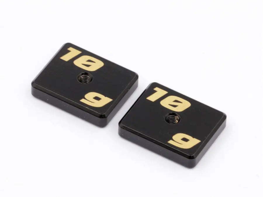 Radtec - Cnc Machined Precision Balancing Chassis Weights, 10G X2, Black (Ac-40002K) 1