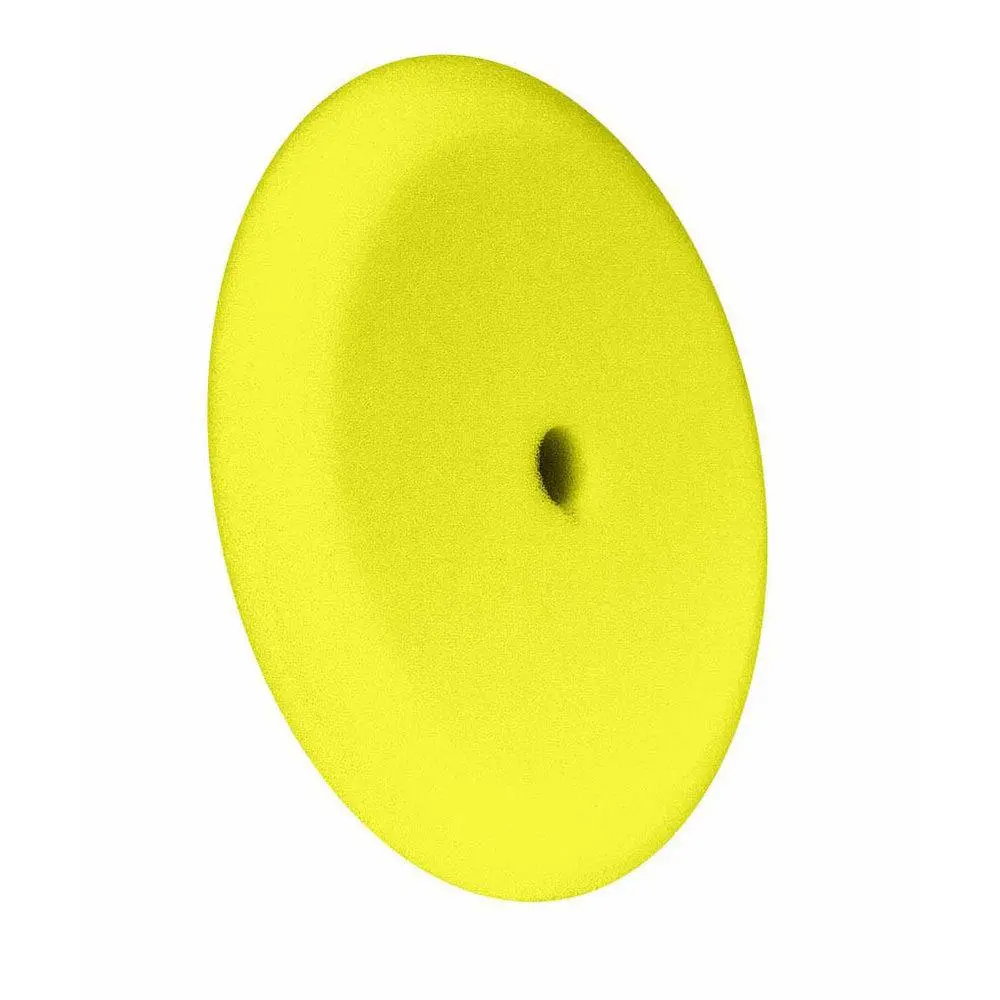 9" (7" Hook&Loop Surface) Buff And Shine Yellow Cutting Pad, Contour Edge 1