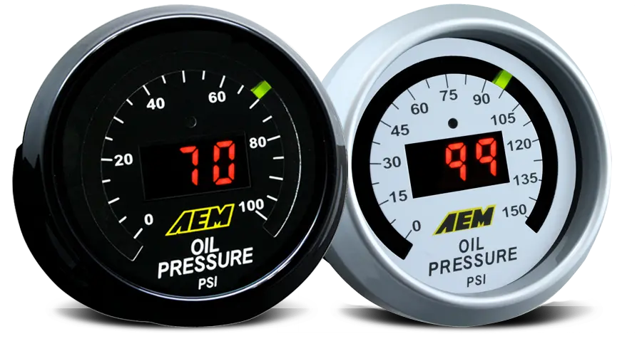 Aem Digital Oil Pressure Gauge. 0~150Psi 30-4407 1