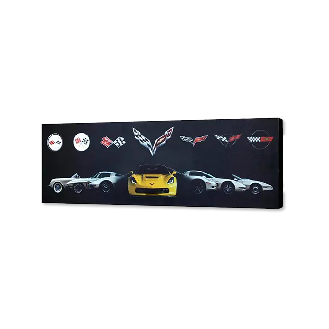 Corvette Generation Canvas Panoramic 1