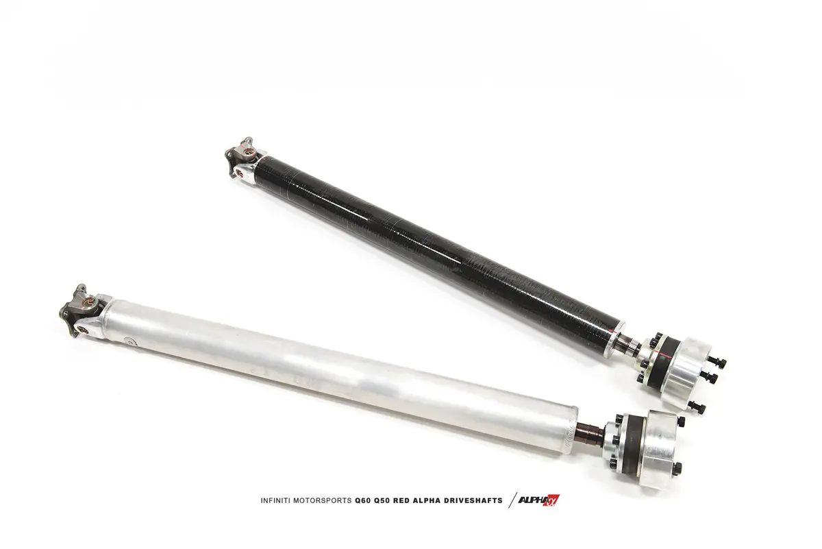 Infiniti Q50/Q60 Red Alpha Red Alpha Carbon Fiber Or Aluminum All Wheel Drive Driveshafts By Driveshaft Shop 1