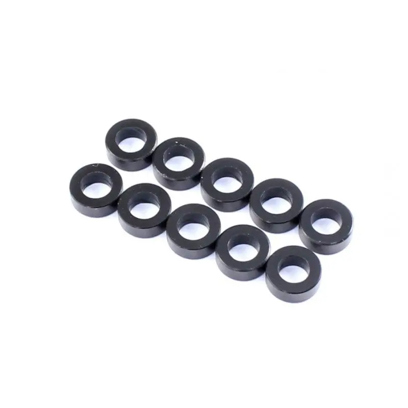 2.5X5.5X2mm Aluminum Spacer (Black), 10 Pcs 1