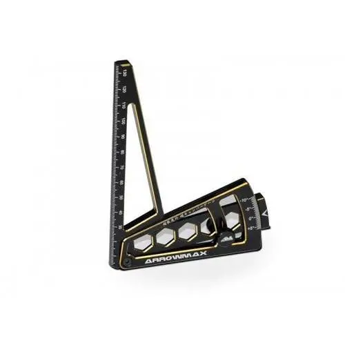 Arrowmax Ultra Camber Gauge For 1/8Th Black Golden 1