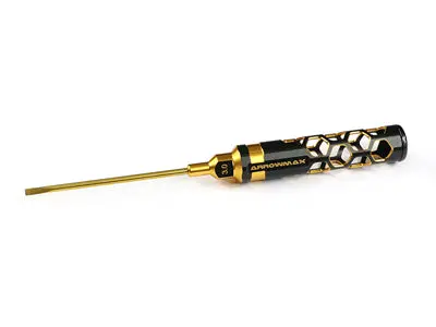Am-430133-Bg Flat Head Screwdriver 3.0 X 100Mm Black Golden 1