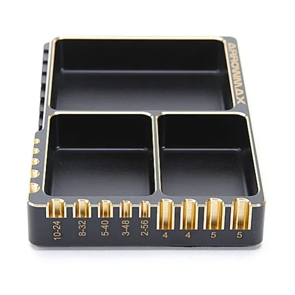 Am-171063 Multi Alu Case For Screws (120X80x18mm) Black Golden 1
