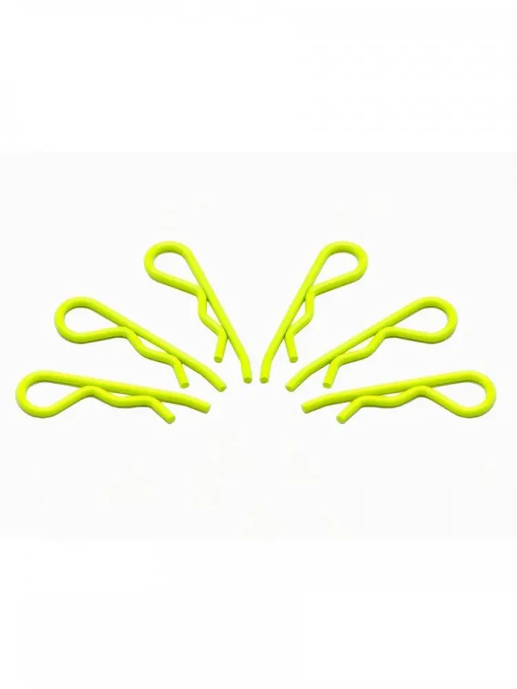 Arrowmax Body Clip 1/8 - Fluorescent Yellow (6) #Am-103118  Am-103118 1