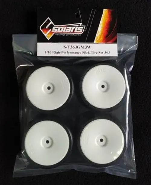 Solaris 36J Pre Glued High Performance Tyre Set (White Dish) 1