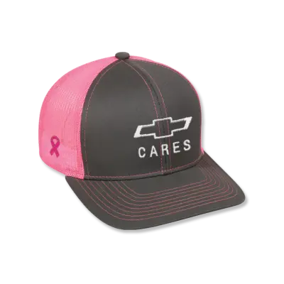 Making Strides Chevrolet Cares Gray With Pink Mesh Cap 1