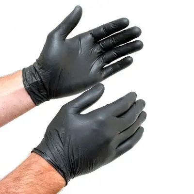 Black Nitrile Gloves, Box Of 100 (Medium, Large, X-Large) 1