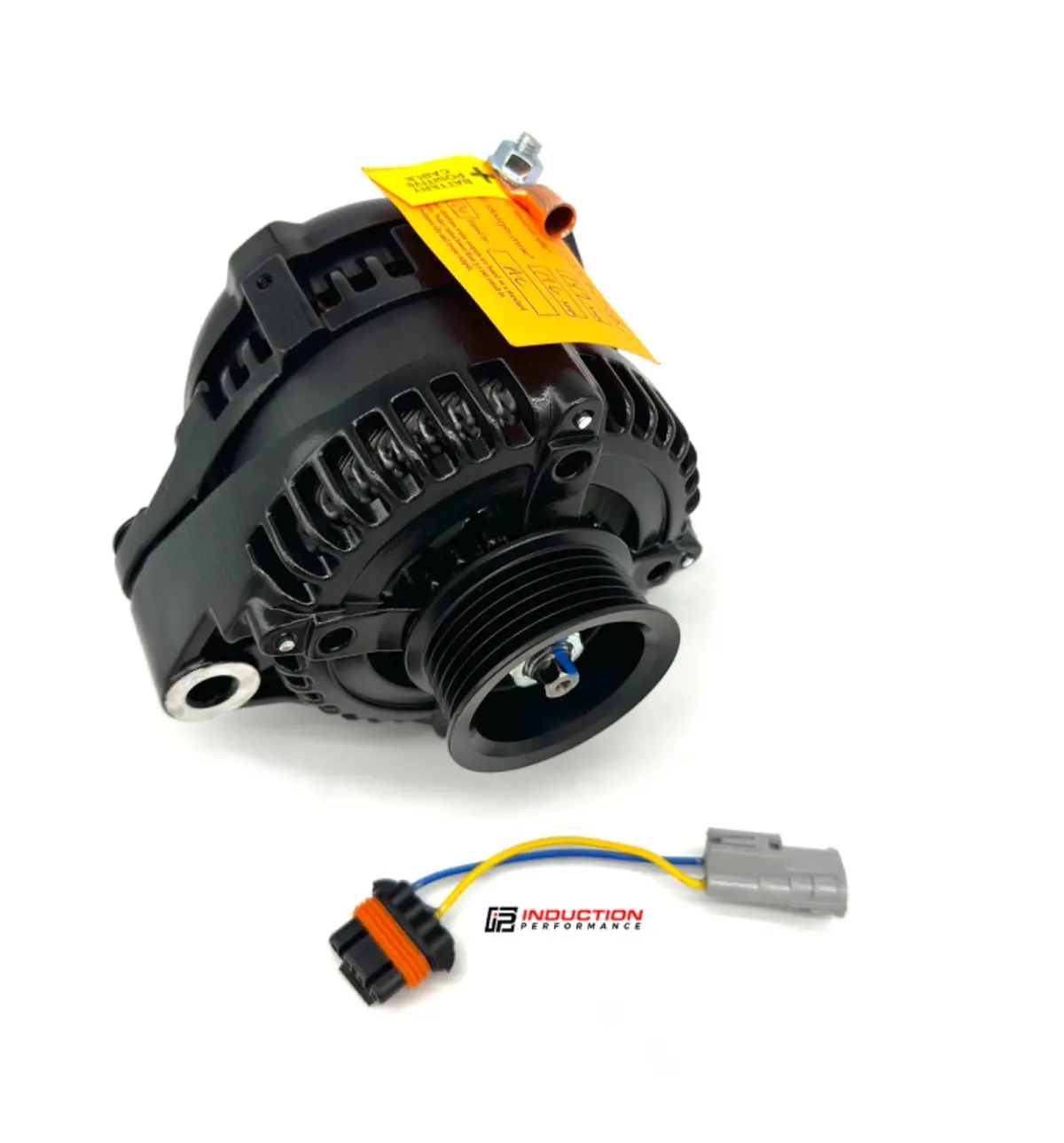 Induction Performance High Output Race Alternator For 2Jz / Jza80 Supra - 240 Amp - Black 1