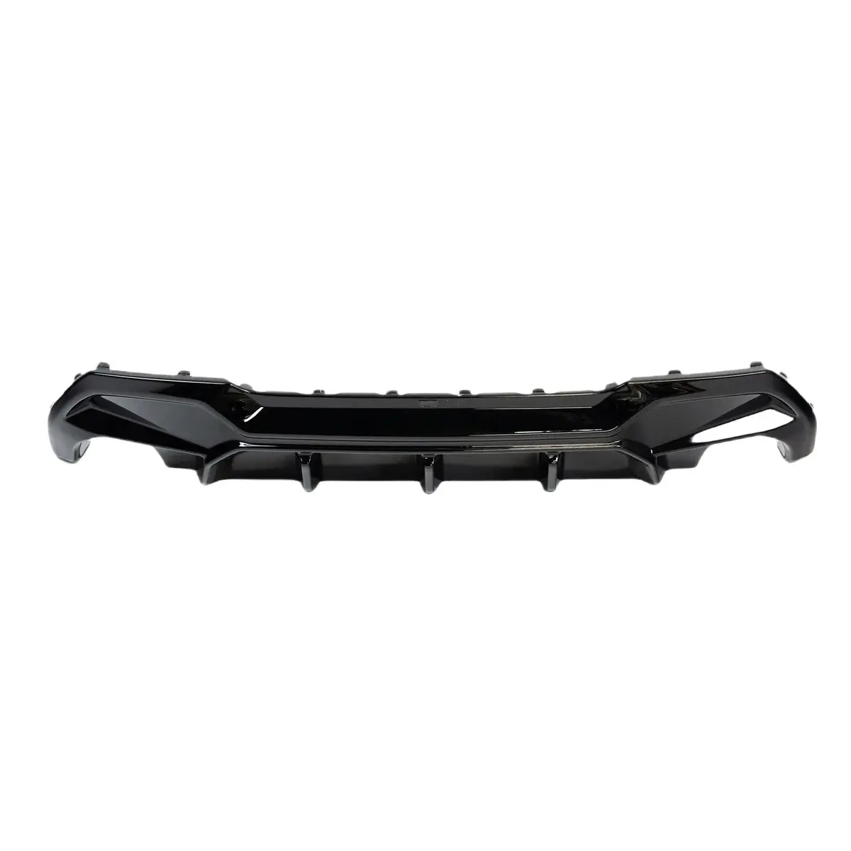 Bmw M135i & 1 Series Dual Exit (128Ti, 120D, 120I) F40 Evo-1 Gloss Black Rear Diffuser By Zaero (2019+) 1