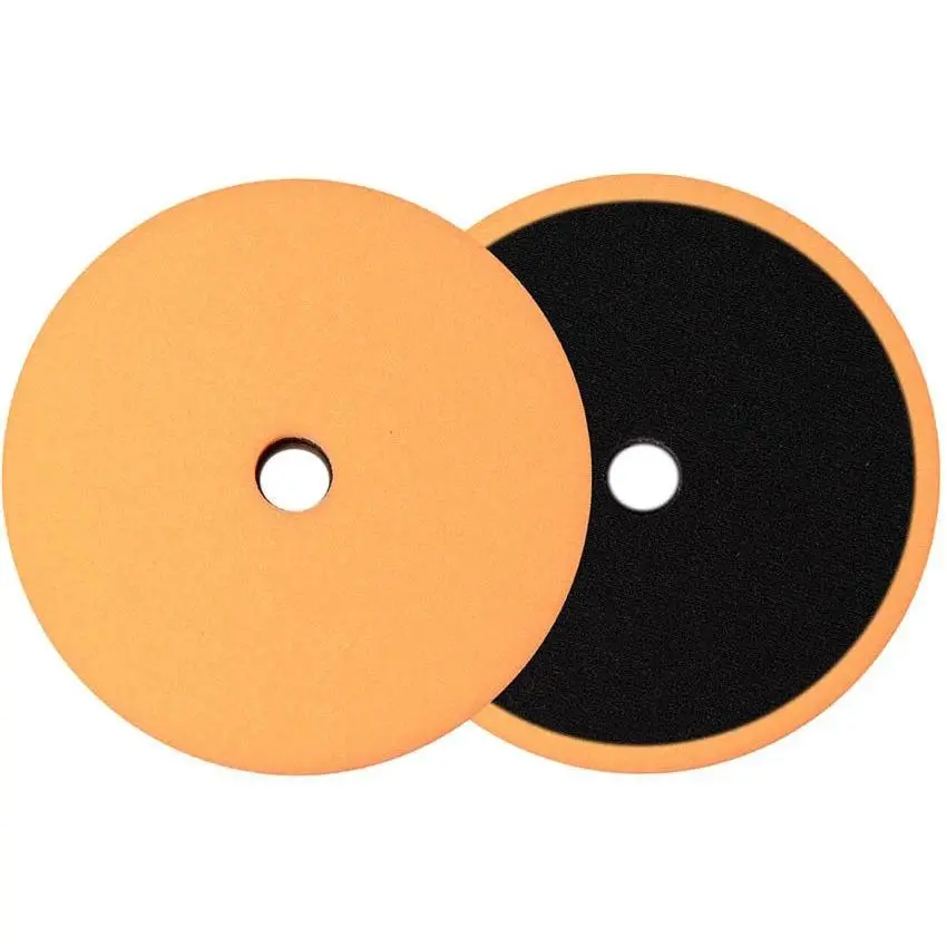 Buff And Shine Orange Med Cut Low Pro Foam Grip Pad (5.5" , 6.5") 1