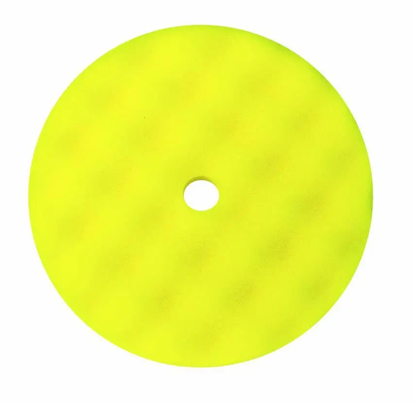 8" Yellow Cutting Waffle Convoluted Foam Pad 1