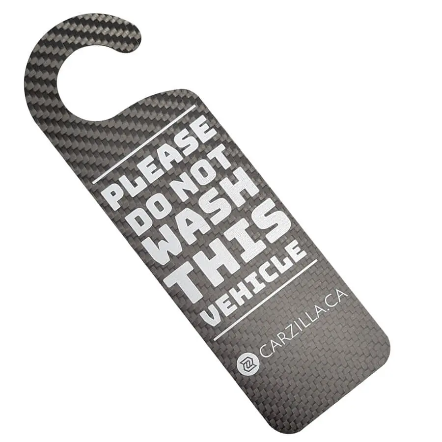 Carbon Fiber Do Not Wash Hanger 1