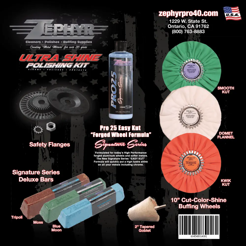Zephyr Ultra Shine Signature Series Polishing 10" Kit 1