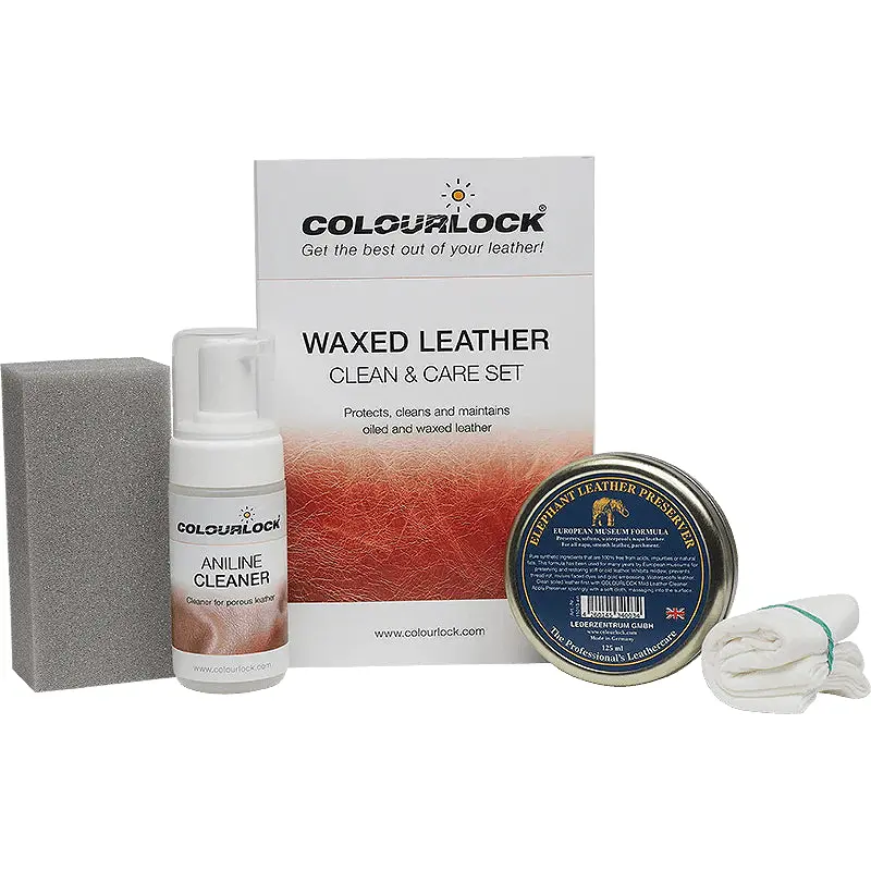 Colourlock Waxed, Oiled Or Pull Up Leather Cleaning And Care Kit 1