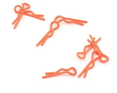 Team Zombie Body Clips 1/10 Fluorescent Orange  (10) 1