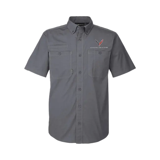 C8 Dri Duck Men's Short Sleeve Button Down 1
