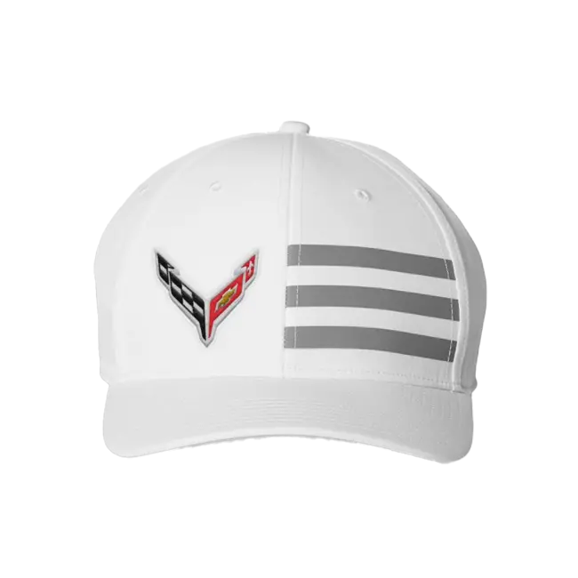 Corvette Adidas 3-Stripe Cap White 1