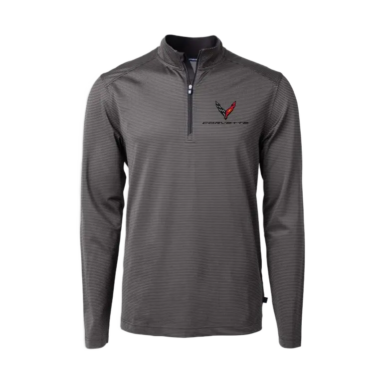 Corvette C8 Micro Stripe Quarter-Zip 1
