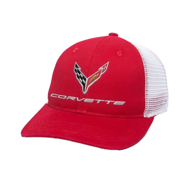 Corvette C8 Ponytail Mesh Back Cap 1