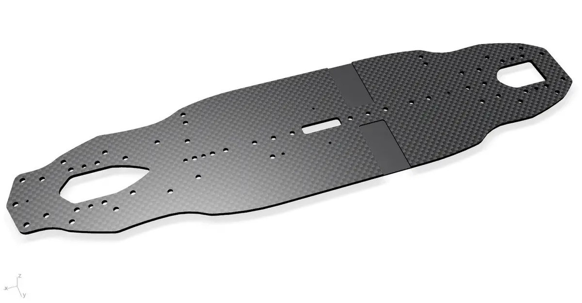 Bezerk Rx-10Sr 3.0 Carbon Fibre Main Chassis 1