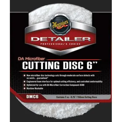 Meguiar's Dmc6-Da Microfiber Cutting Pad 6" 2-Pack 1
